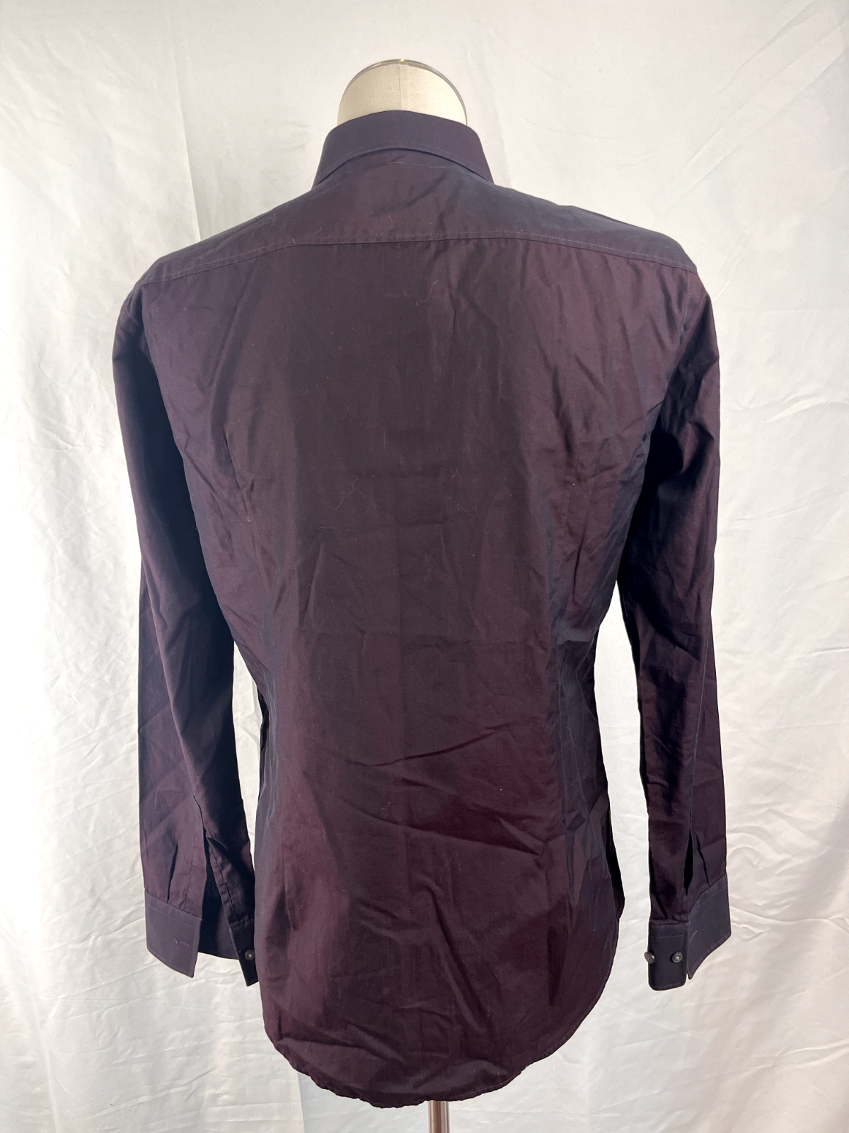 HUGO BOSS CAMICIA UOMO TG. 39 15/2 SLIM FIT CASUAL VINTAGE SHIRT COTONE COTTON