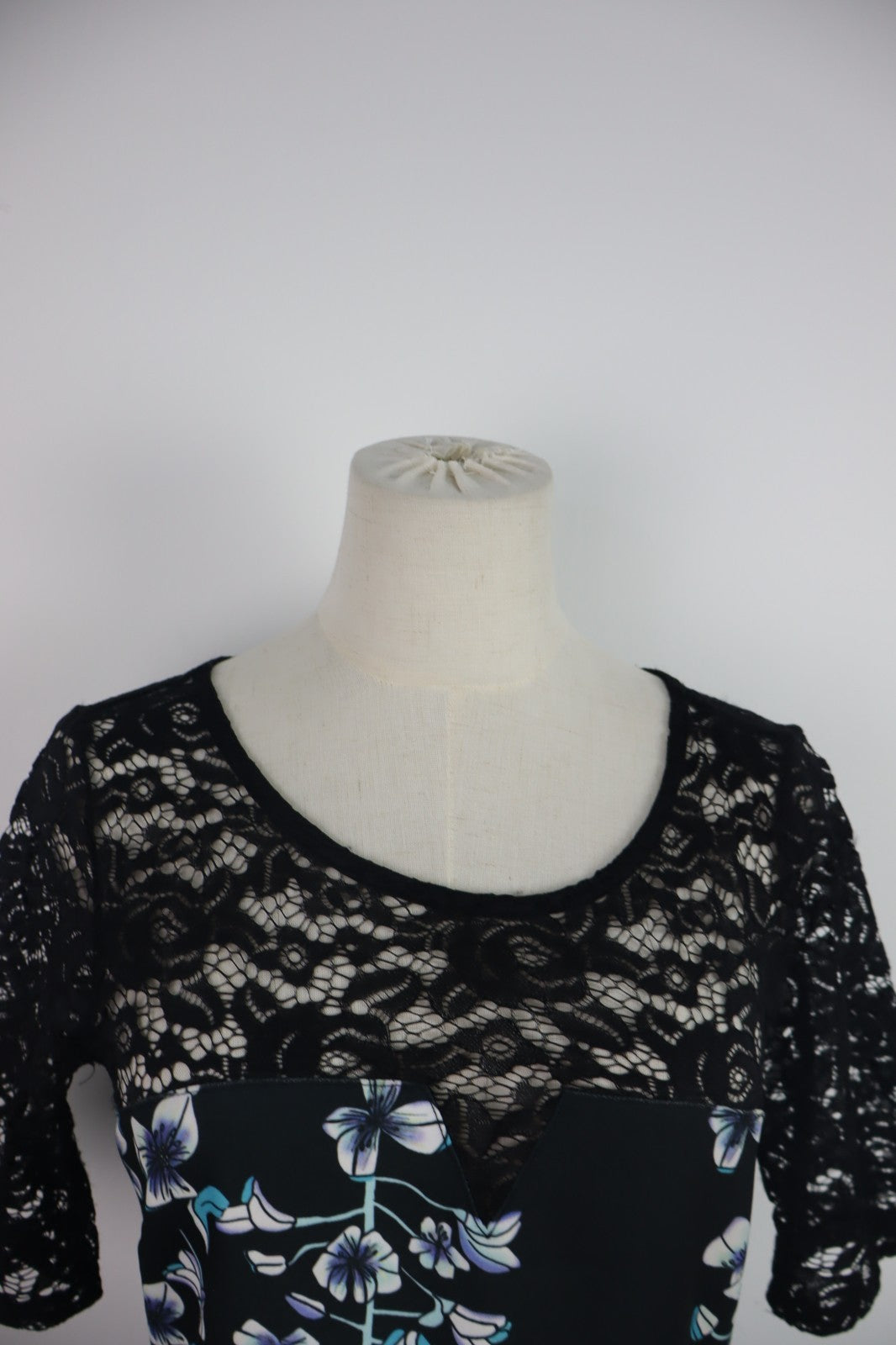 GUESS VESTITO DONNA TG. M WOMAN CASUAL VINTAGE DRESS ABITO FLOREALE CERNIERA