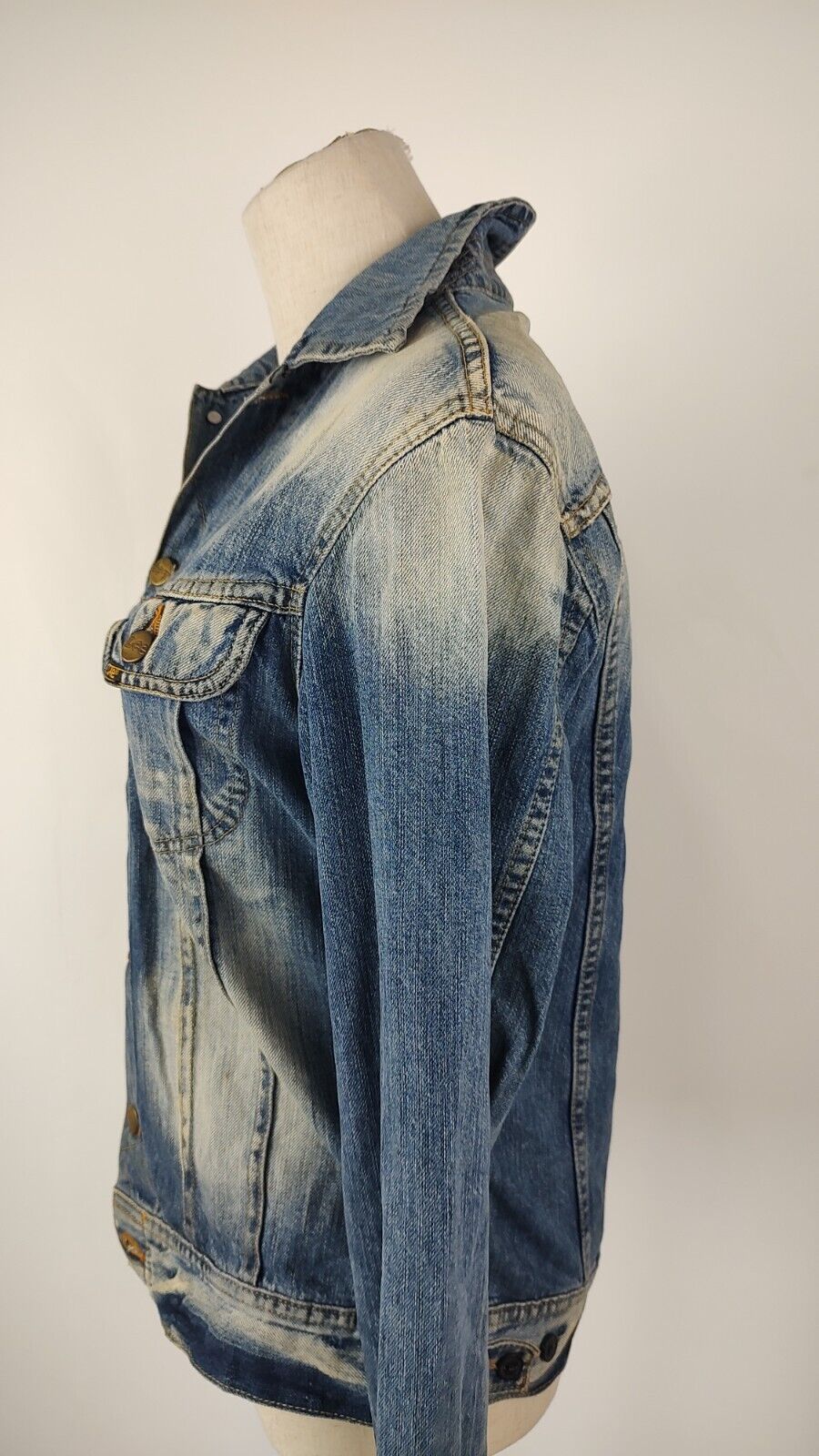 LEE GIUBBINO JEANS DENIM DONNA Tg S WOMAN CASUAL VINTAGE JACKET