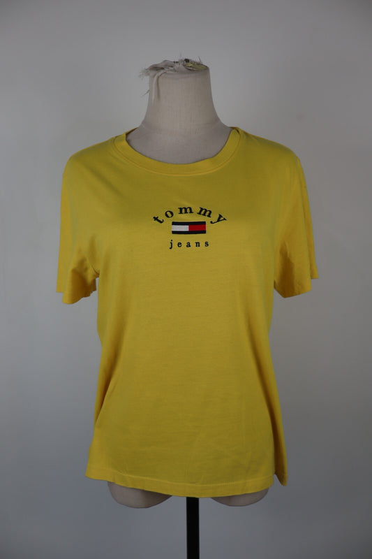 TOMMY HILFIGER JEANS MAGLIA DONNA TG. M WOMAN CASUAL VINTAGE TOP T-SHIRT COTONE