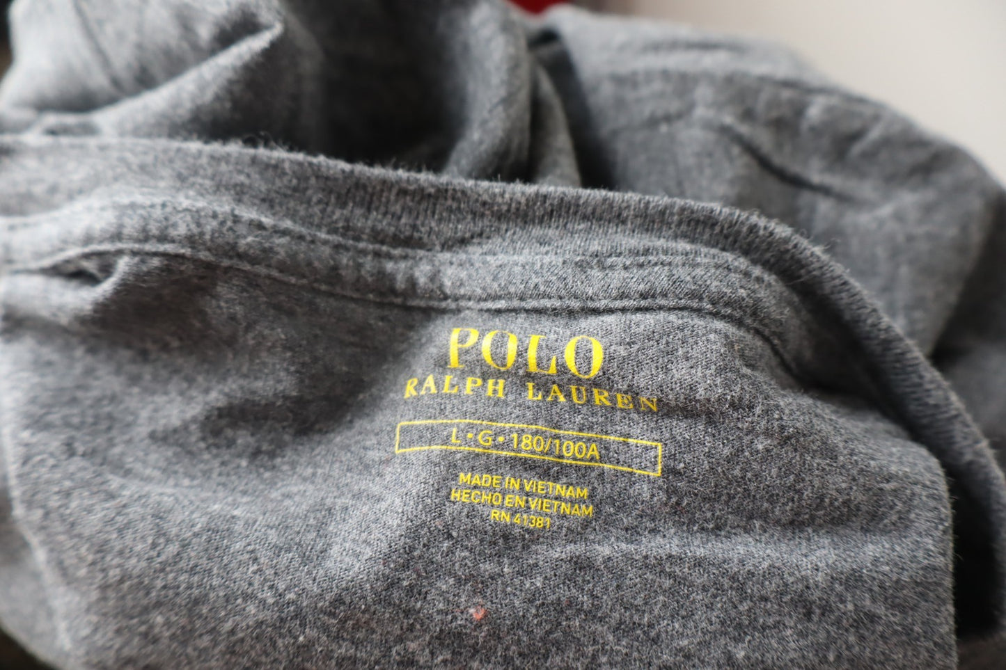 POLO RALPH LAUREN MAGLIA UOMO L MAN CASUAL VINTAGE T-SHIRT COTONE COTTON LOGO