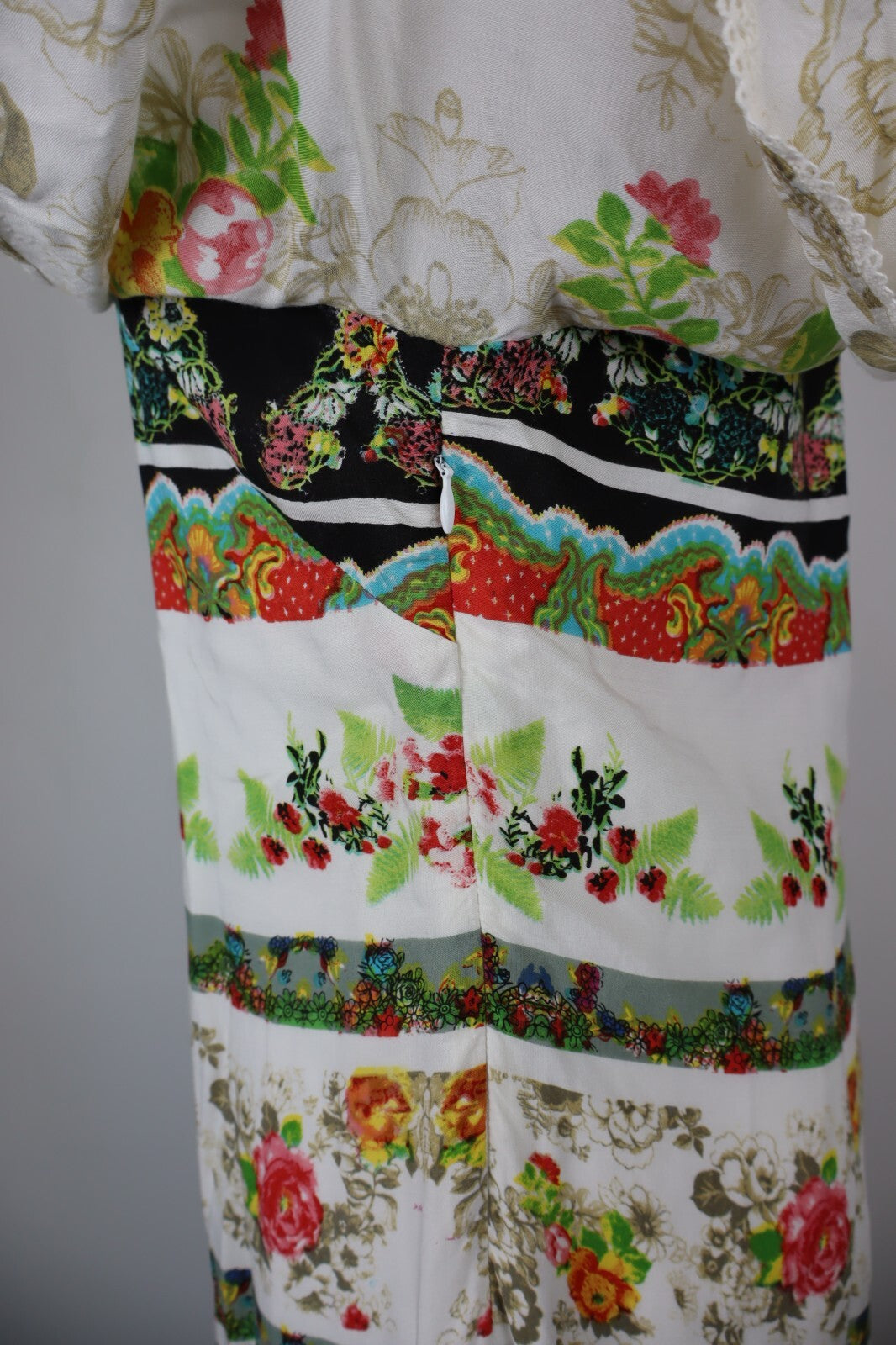 DESIGUAL VESTITO ABITO DONNA TG. 40 WOMAN CASUAL VINTAGE DRESS