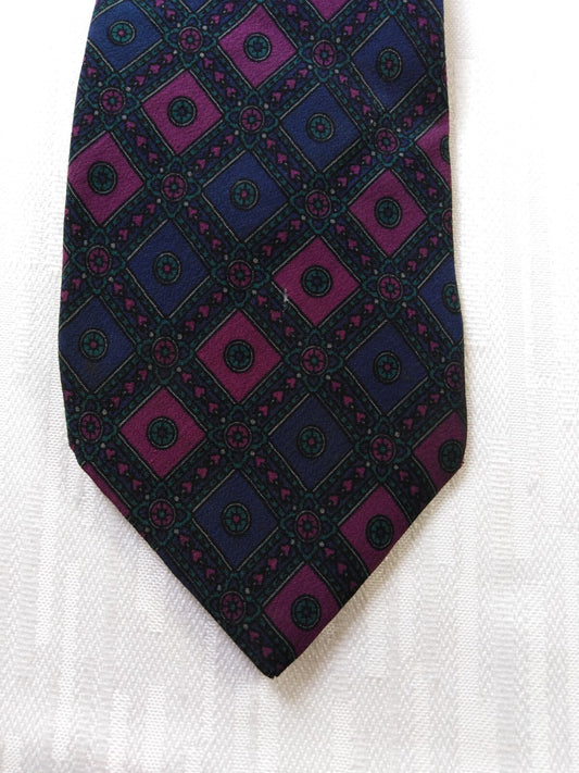 NINA RICCI 100% SILK TIE SETA CRAVATTA NECKTIE MADE IN ITALY CLASSIC