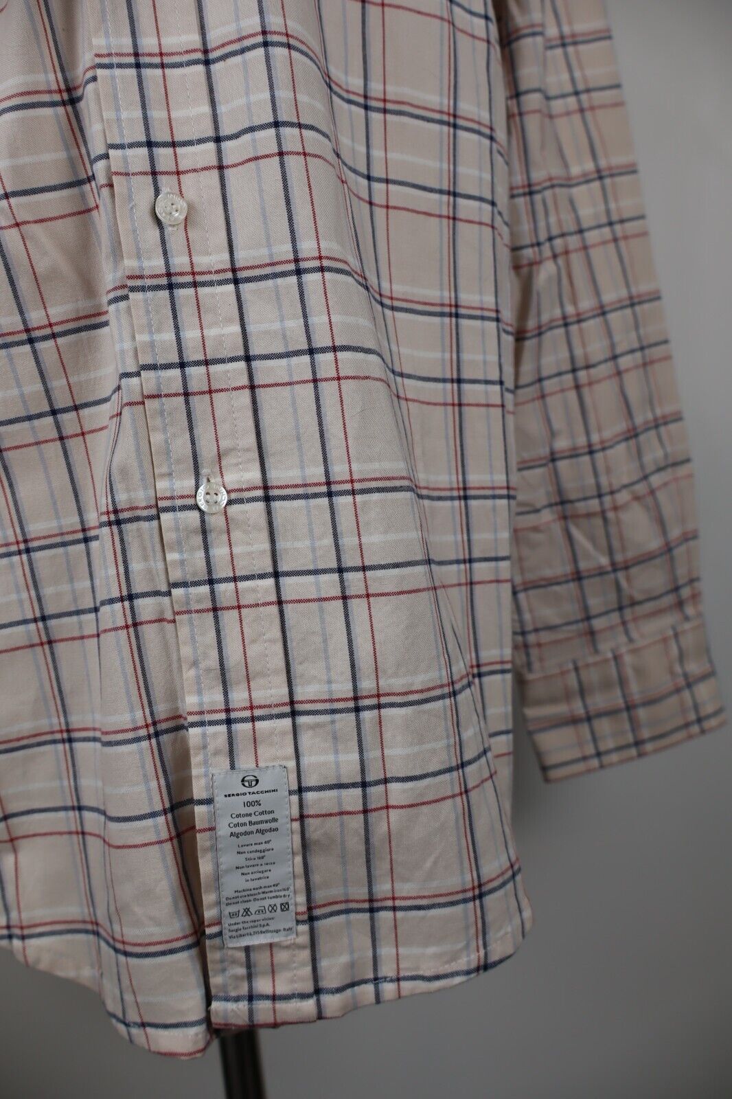 SERGIO TACCHINI CAMICIA UOMO TG. 2XL COTONE MAN CASUAL VINTAGE SHIRT COTTON