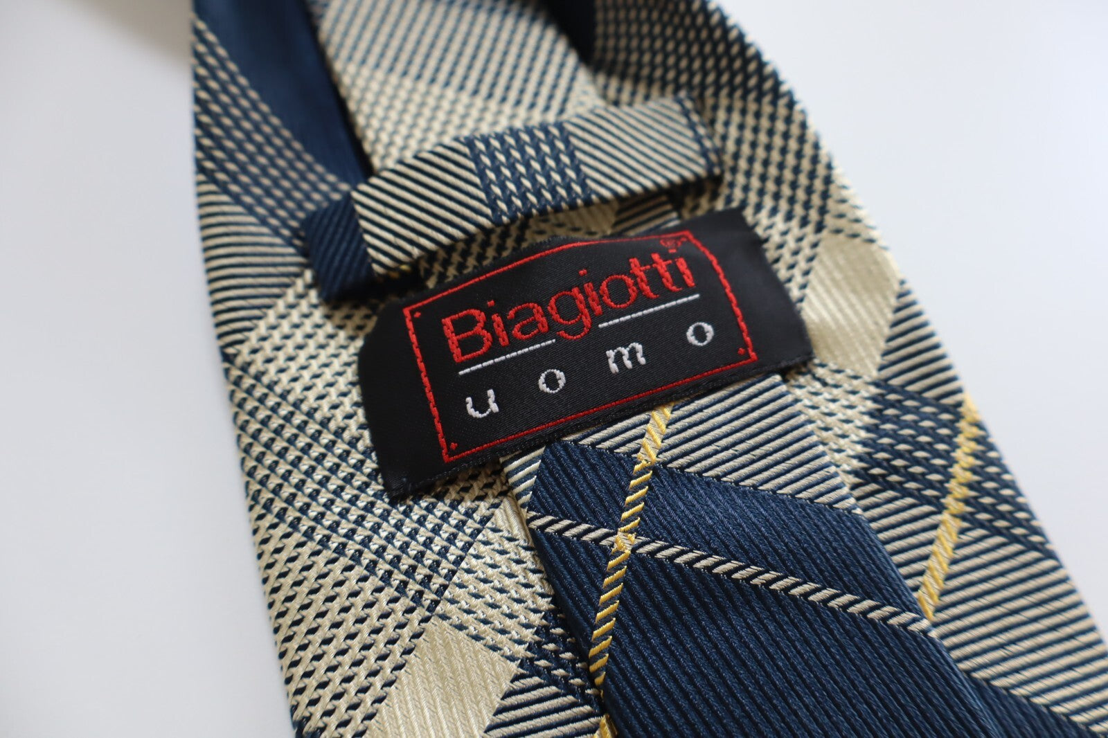 BIAGIOTTI 100% SILK TIE SETA CRAVATTA NECKTIE MADE IN ITALY CLASSIC