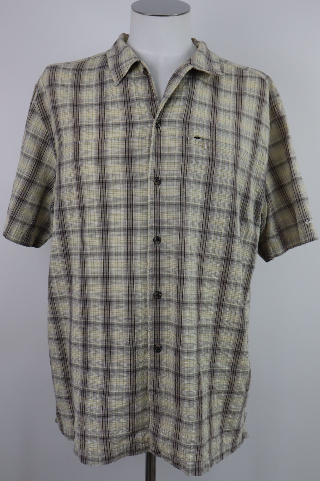 COLUMBIA CAMICIA UOMO COTONE TG. L MAN CASUAL VINTAGE COTTON SHIRT