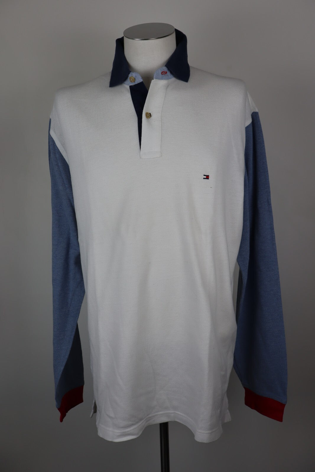 TOMMY HILFIGER MAGLIA POLO UOMO TG. XL MAN T-SHIRT CASUAL VINTAGE