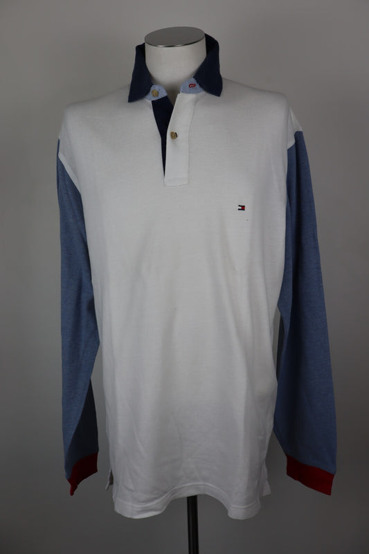TOMMY HILFIGER MAGLIA POLO UOMO TG. XL MAN T-SHIRT CASUAL VINTAGE