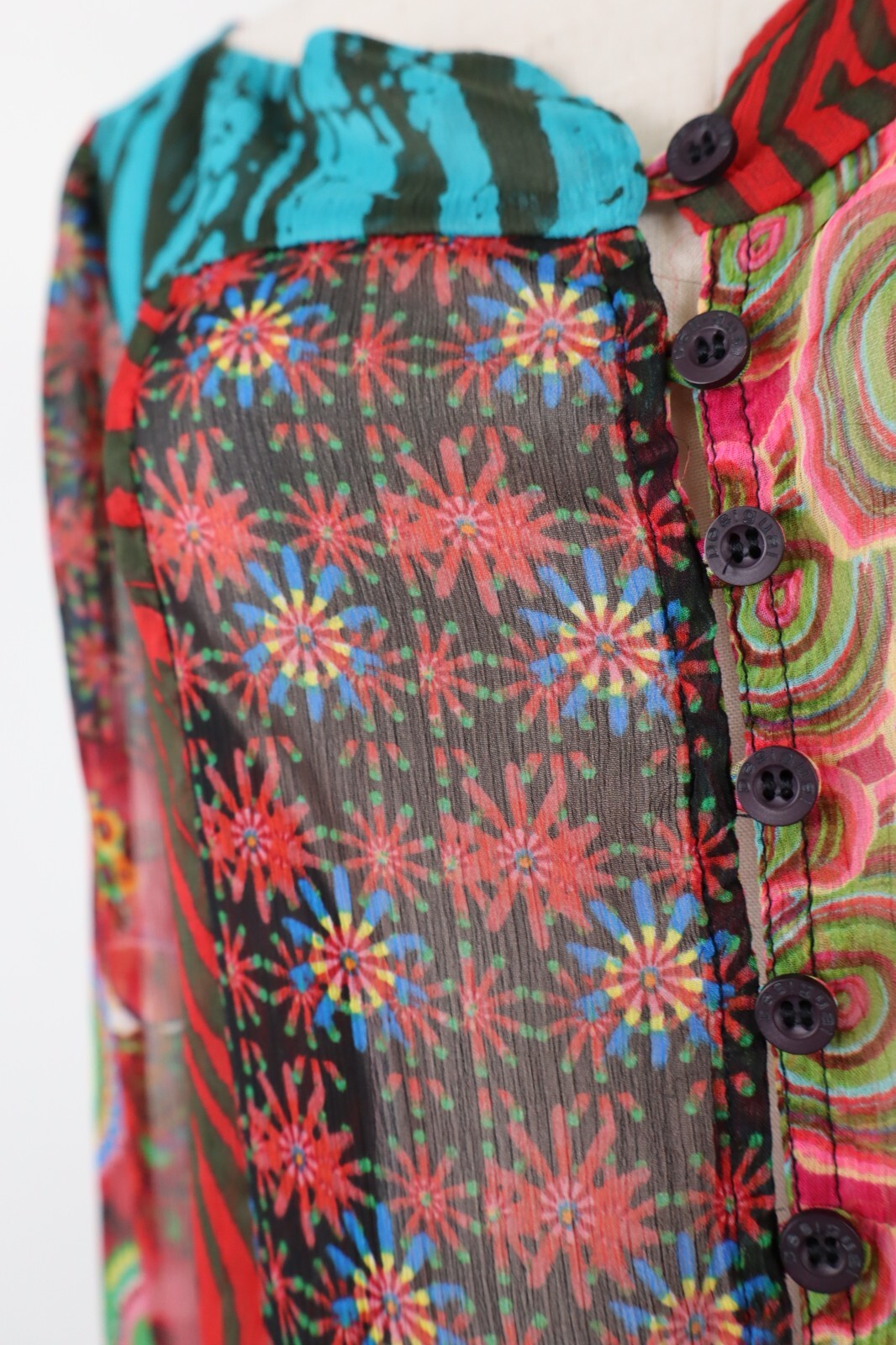 DESIGUAL MAGLIA DONNA TG. 40 WOMAN T-SHIRT CASUAL VINTAGE