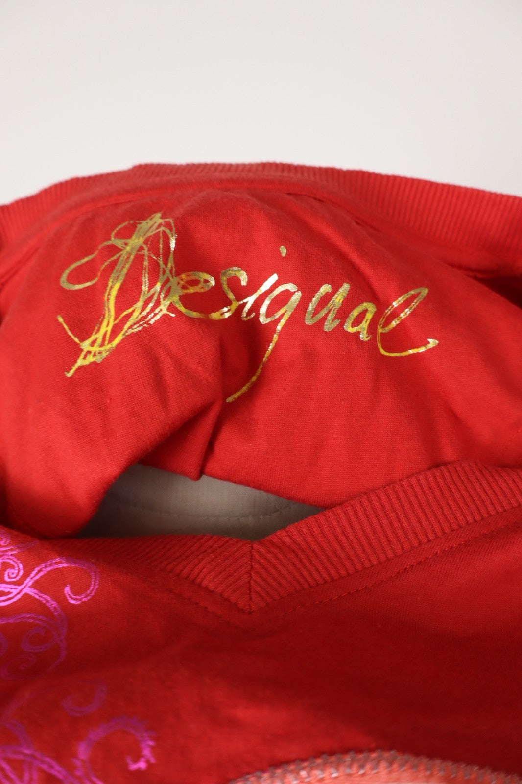 DESIGUAL MAGLIA CANOTTA DONNA TG. M WOMAN CASUAL VINTAGE T-SHIRT TOP COTONE