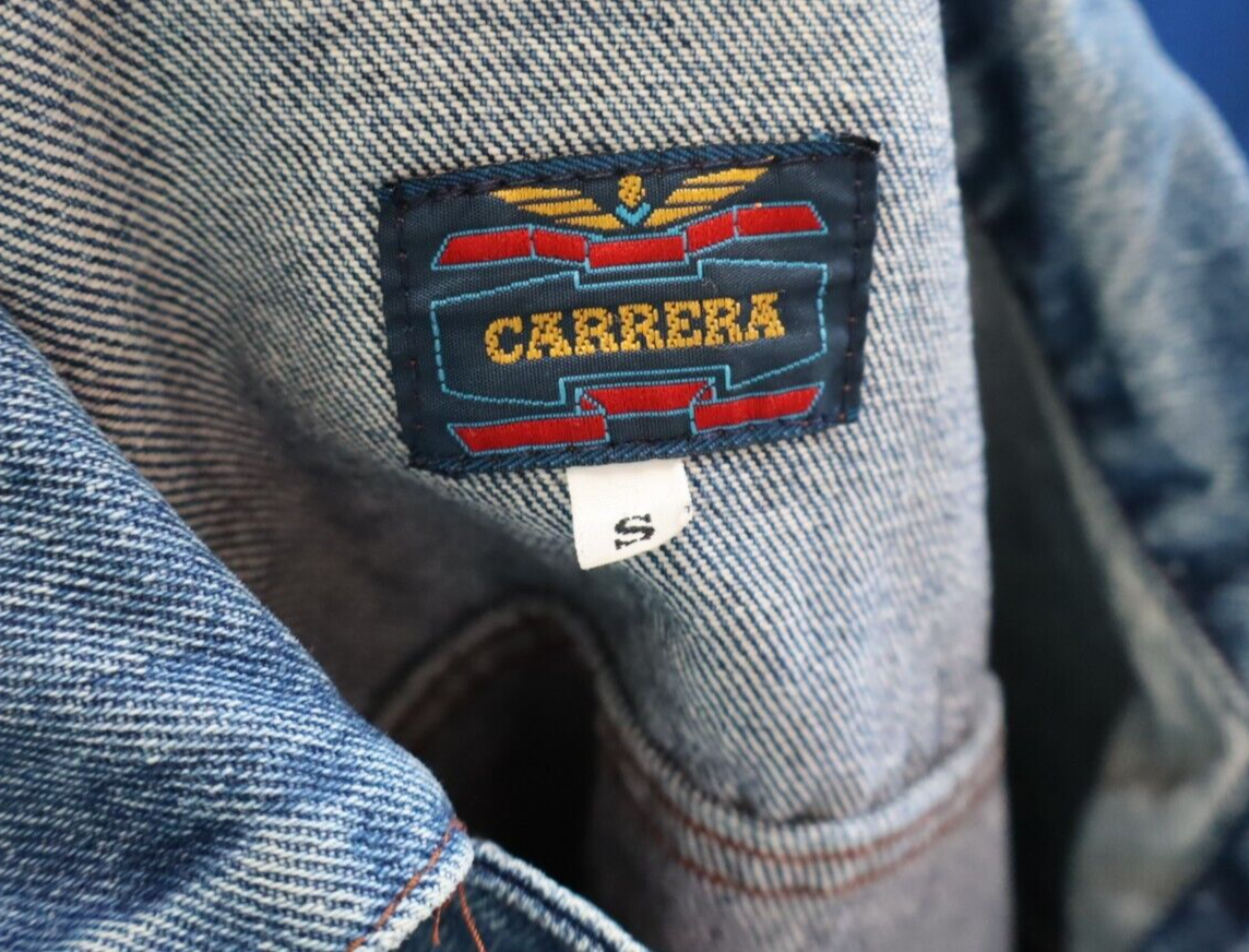 CARRERA GIACCA GIUBBINO JEANS DENIM UOMO Tg S MAN CASUAL VINTAGE JACKET