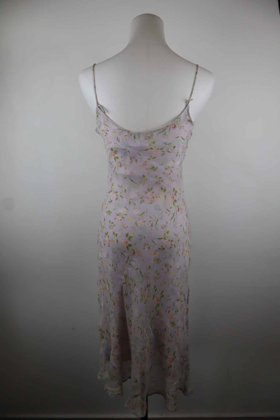BLUNAUTA VESTITO SMANICATO BRETELLE DONNA 40 WOMAN VINTAGE DRESS ABITO SETA SILK