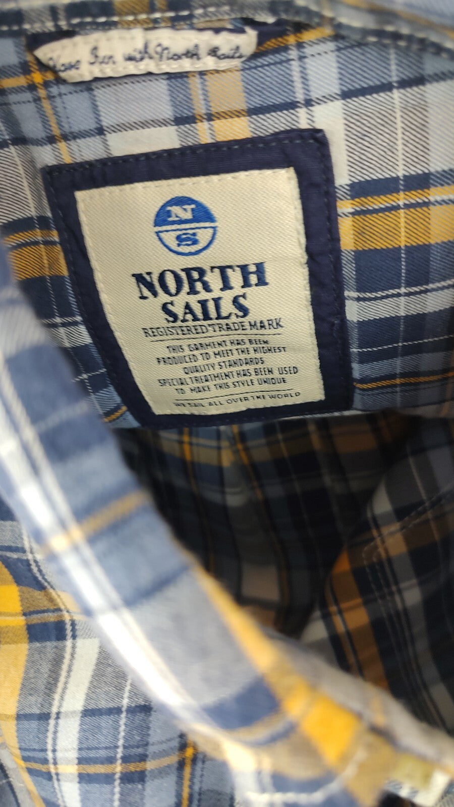 NORTH SAILS CAMICIA UOMO COTONE TG. L  MAN CASUAL VINTAGE SHIRT