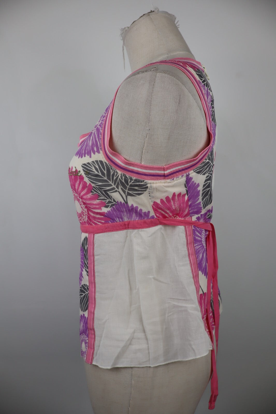 SPORTMAX CANOTTA MAGLIA SMANICATA DONNA TG. 40 WOMAN CASUAL VINTAGE T-SHIRT TOP