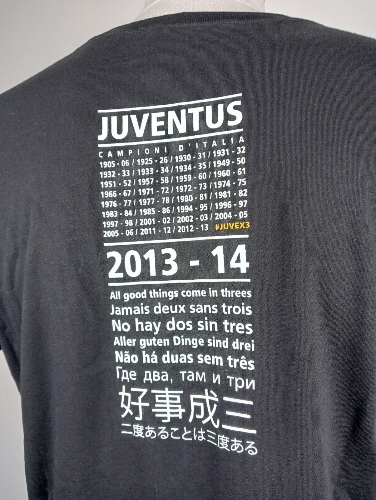 JUVENTUS CAMPIONI ITALIA MAGLIA CALCIO TRIKOT UOMO M SOCCER JERSEY VINTAGE