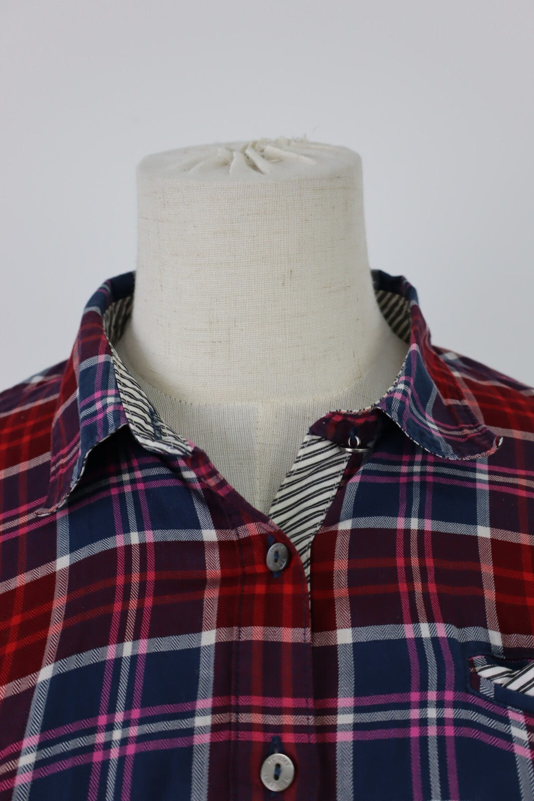TOMMY HILFIGER CAMICIA  DONNA TG. 6 WOMAN SHIRT CASUAL VINTAGE COTONE COTTON