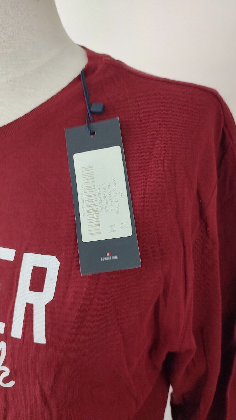 TOMMY HILFIGER MAGLIA UOMO TG M MAN T-SHIRT CASUAL VINTAGE CON TAG