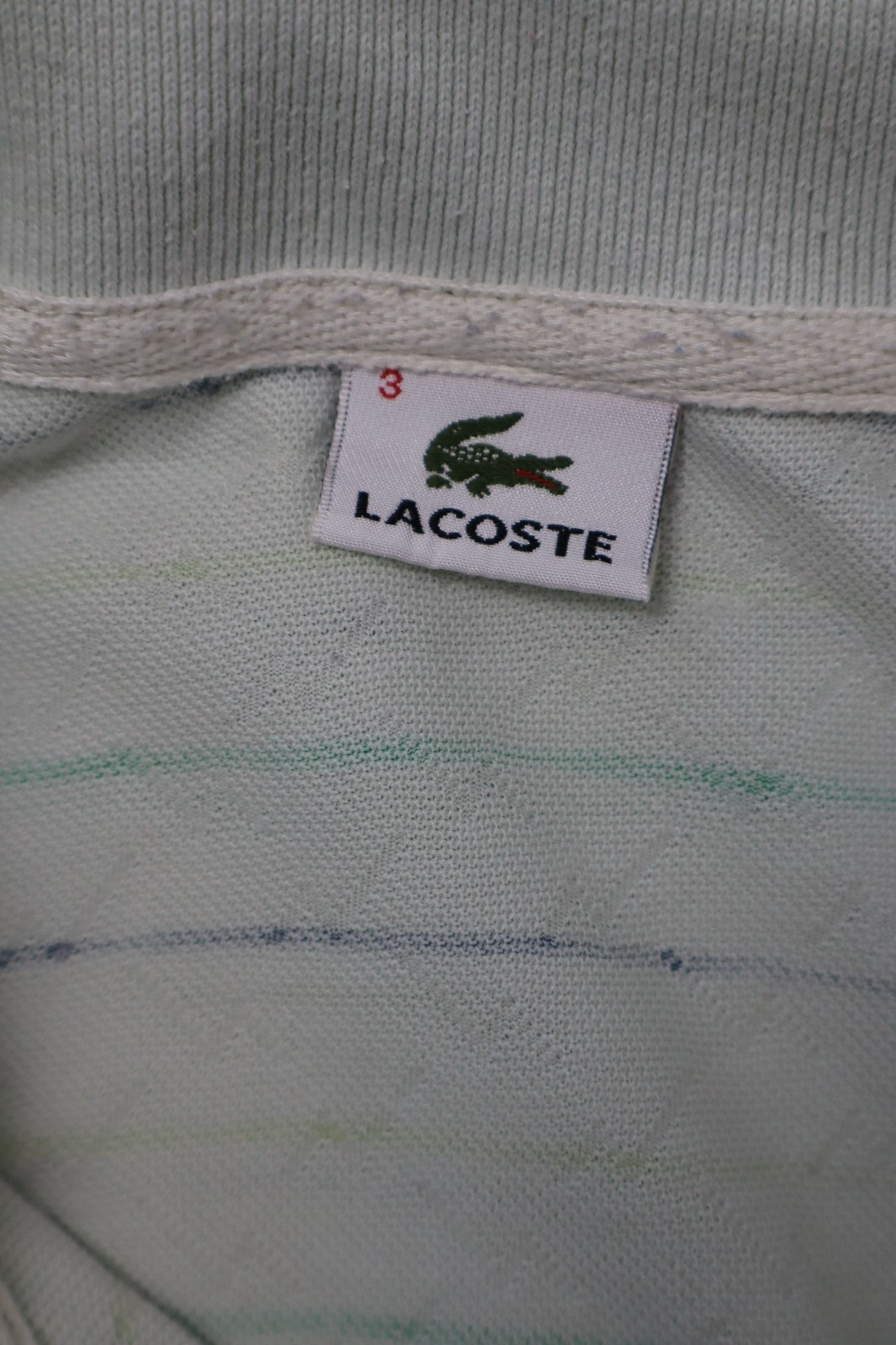 LACOSTE POLO MAGLIA UOMO COTONE TG. 3 MAN COTTON T-SHIRT CASUAL VINTAGE LOGO