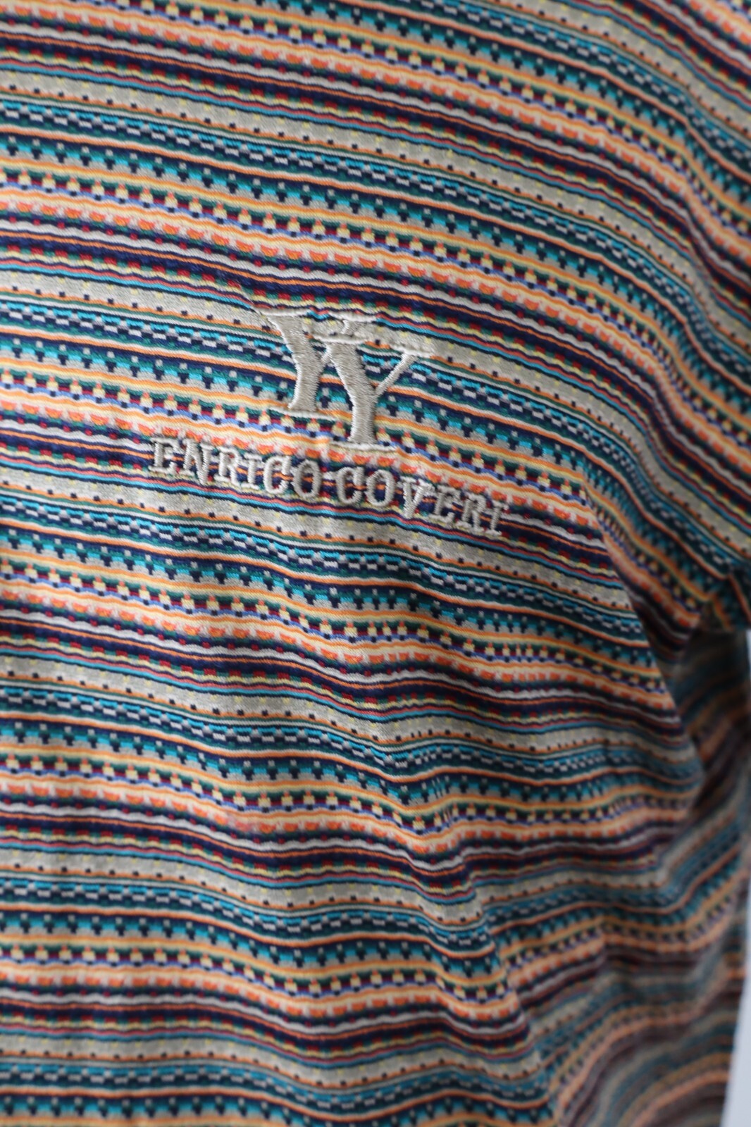 ENRICO COVERI MAGLIA POLO UOMO TG. 46 MAN POLO SHIRT CASUAL VINTAGE COTONE