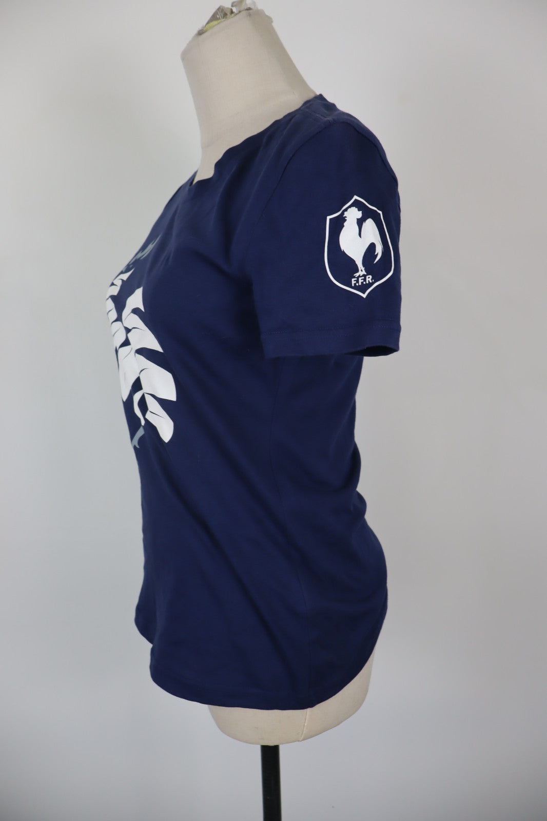 ADIDAS  MAGLIA DONNA TG. S WOMAN CASUAL VINTAGE T-SHIRT TOP COTONE RUGBY FRANCIA