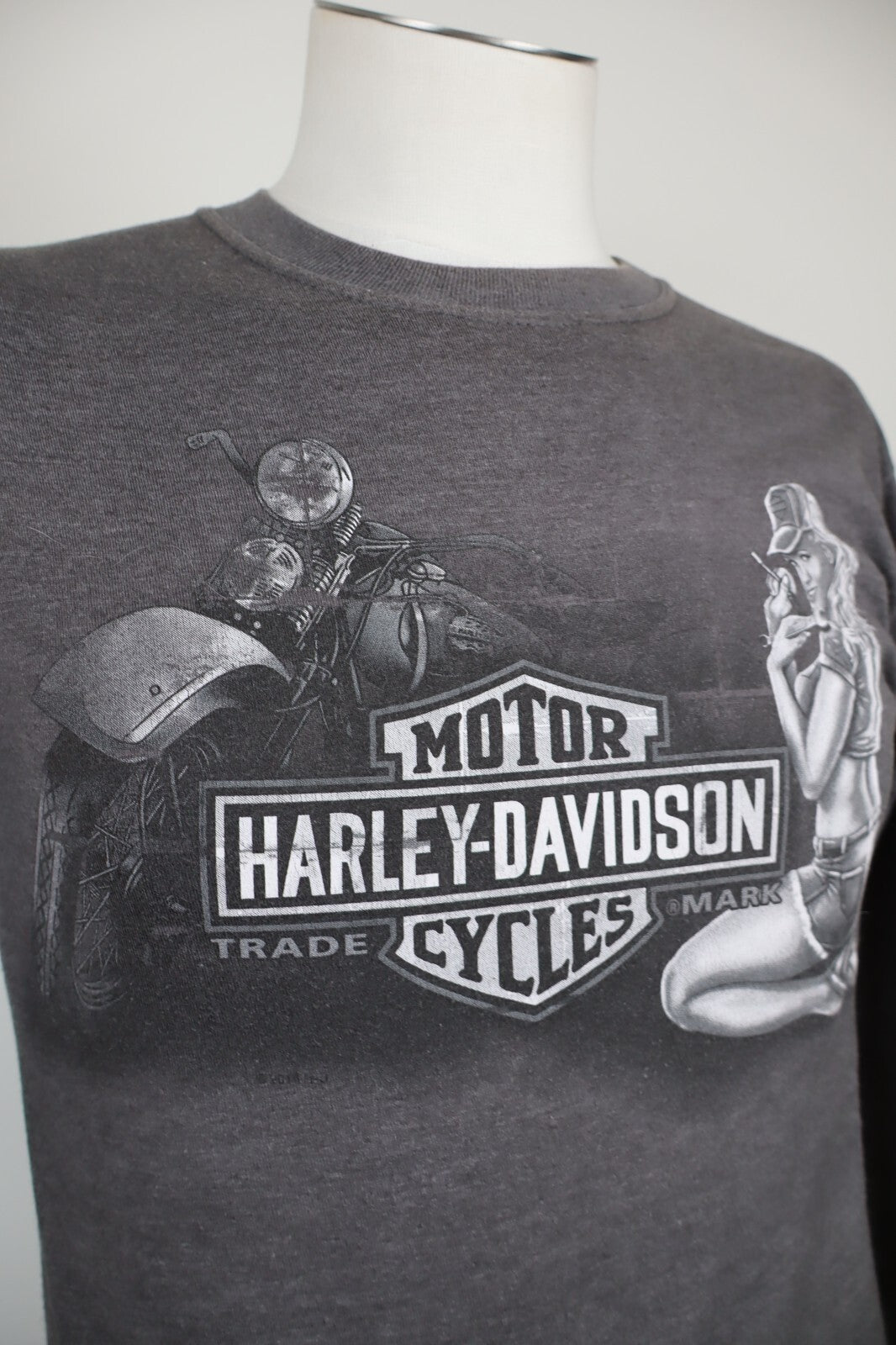 HARLEY DAVIDSON HANES BEEFY-T MAGLIA UOMO COTONE TG S MAN T-SHIRT VINTAGE CASUAL