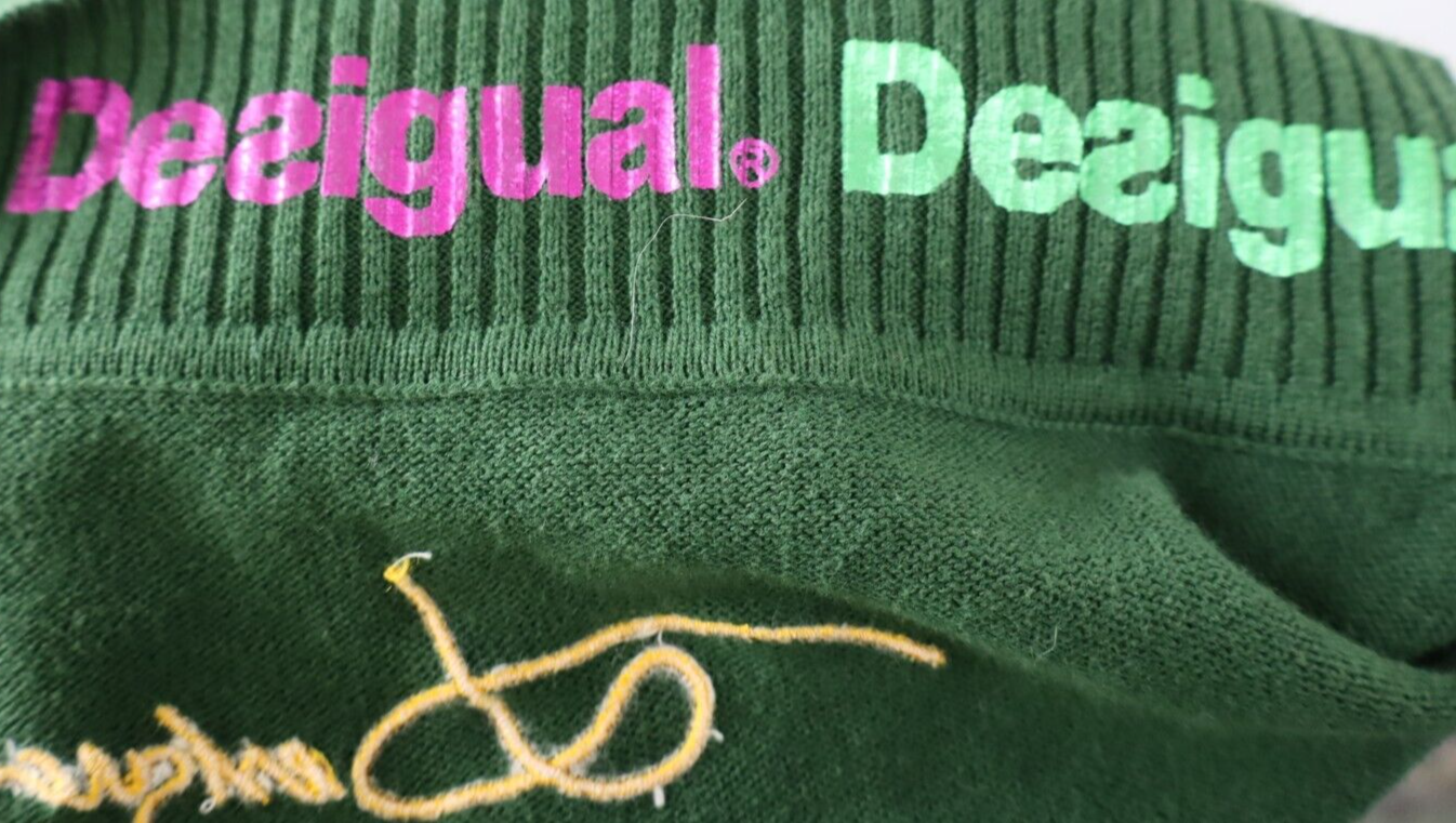 DESIGUAL MAGLIA DONNA TG. M WOMAN T-SHIRT CASUAL VINTAGE COTONE COTTON