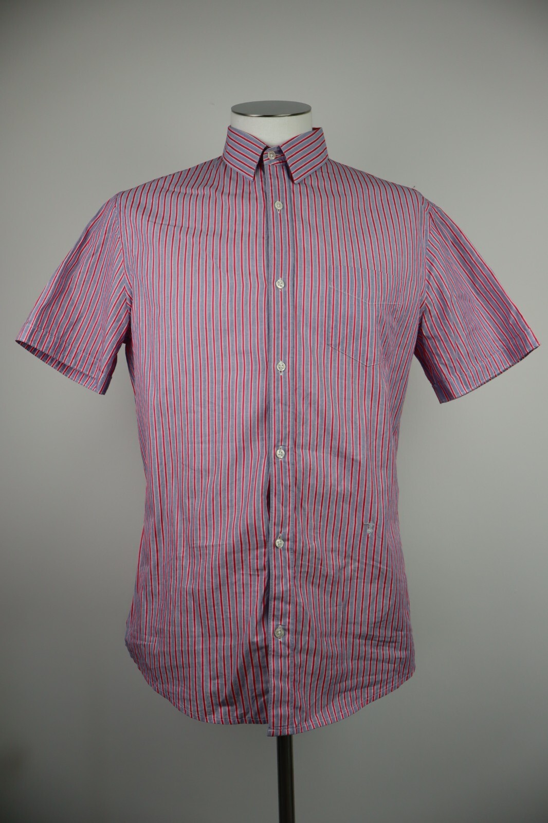 TRUSSARDI JEANS CAMICIA UOMO TG. 16 MAN CASUAL VINTAGE SHIRT COTONE COTTON