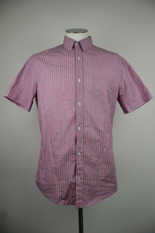 TRUSSARDI JEANS CAMICIA UOMO TG. 16 MAN CASUAL VINTAGE SHIRT COTONE COTTON