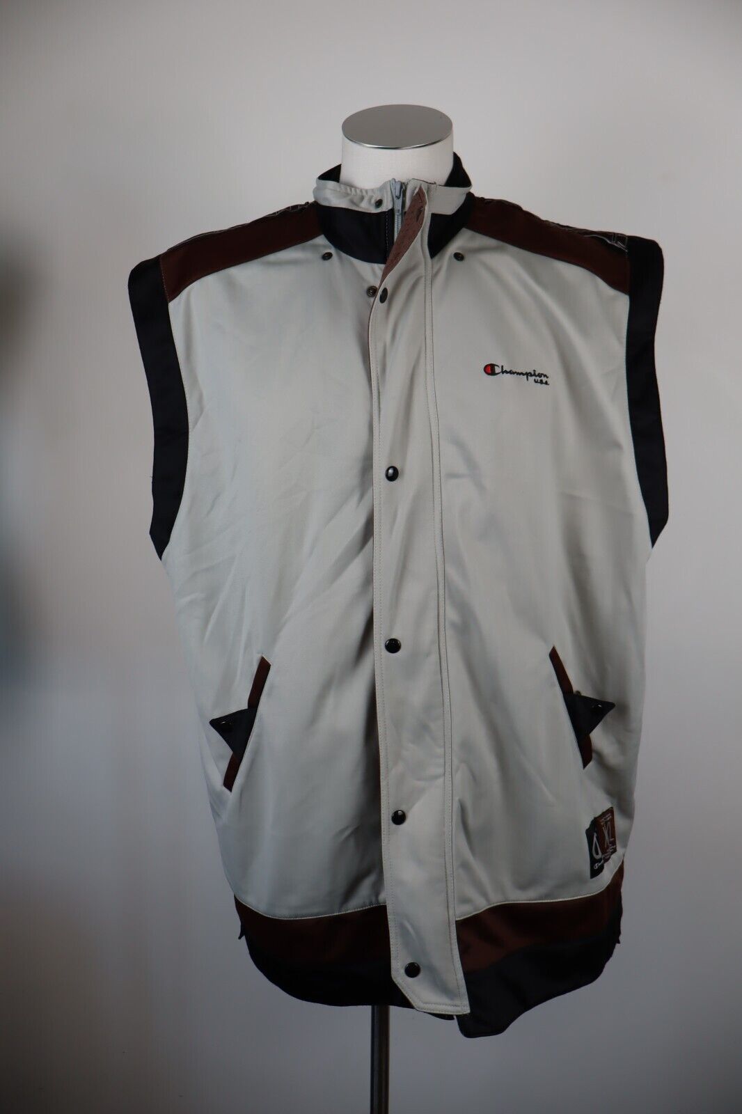 CHAMPION GIACCA SMANICATO GILET UOMO TG 2XL MAN SPORT VINTAGE CASUAL JACKET