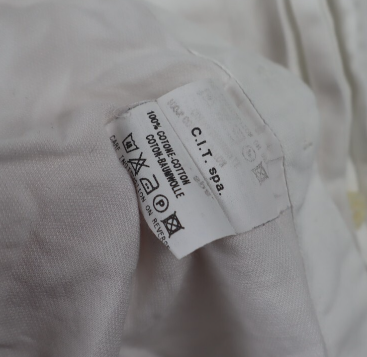 TRUSSARDI CAMICIA UOMO COTONE TG 42 16 1/2 MAN CASUAL VINTAGE SHIRT COTTON