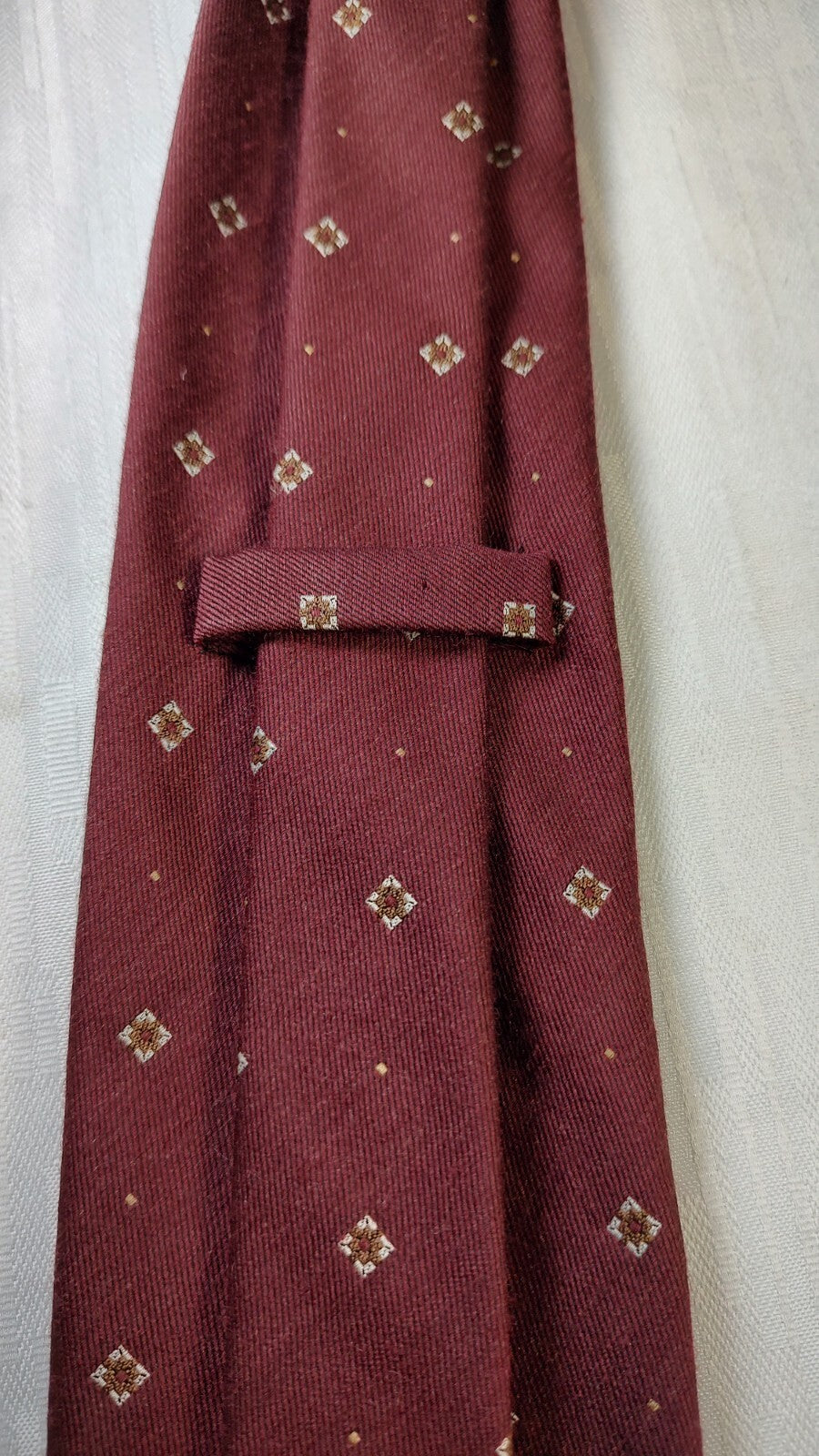 FUSARO LANA SETA SILK WOOL TIE CRAVATTA NECKTIE MADE IN ITALY CLASSIC