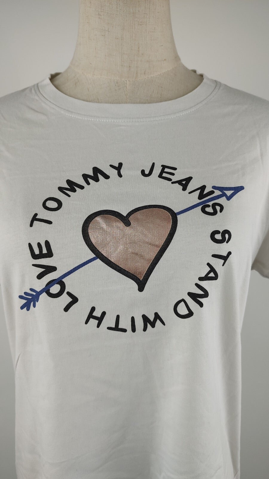 TOMMY HILFIGER MAGLIA DONNA TG. M WOMAN CASUAL VINTAGE T-SHIRT COTONE