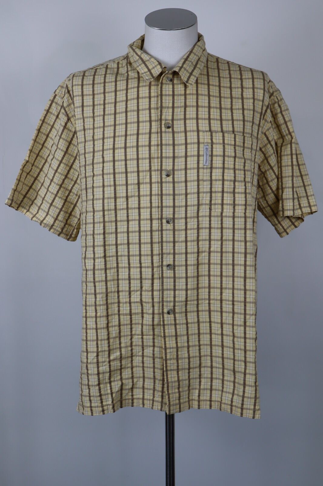 COLUMBIA CAMICIA UOMO COTONE TG. L MAN CASUAL VINTAGE COTTON SHIRT