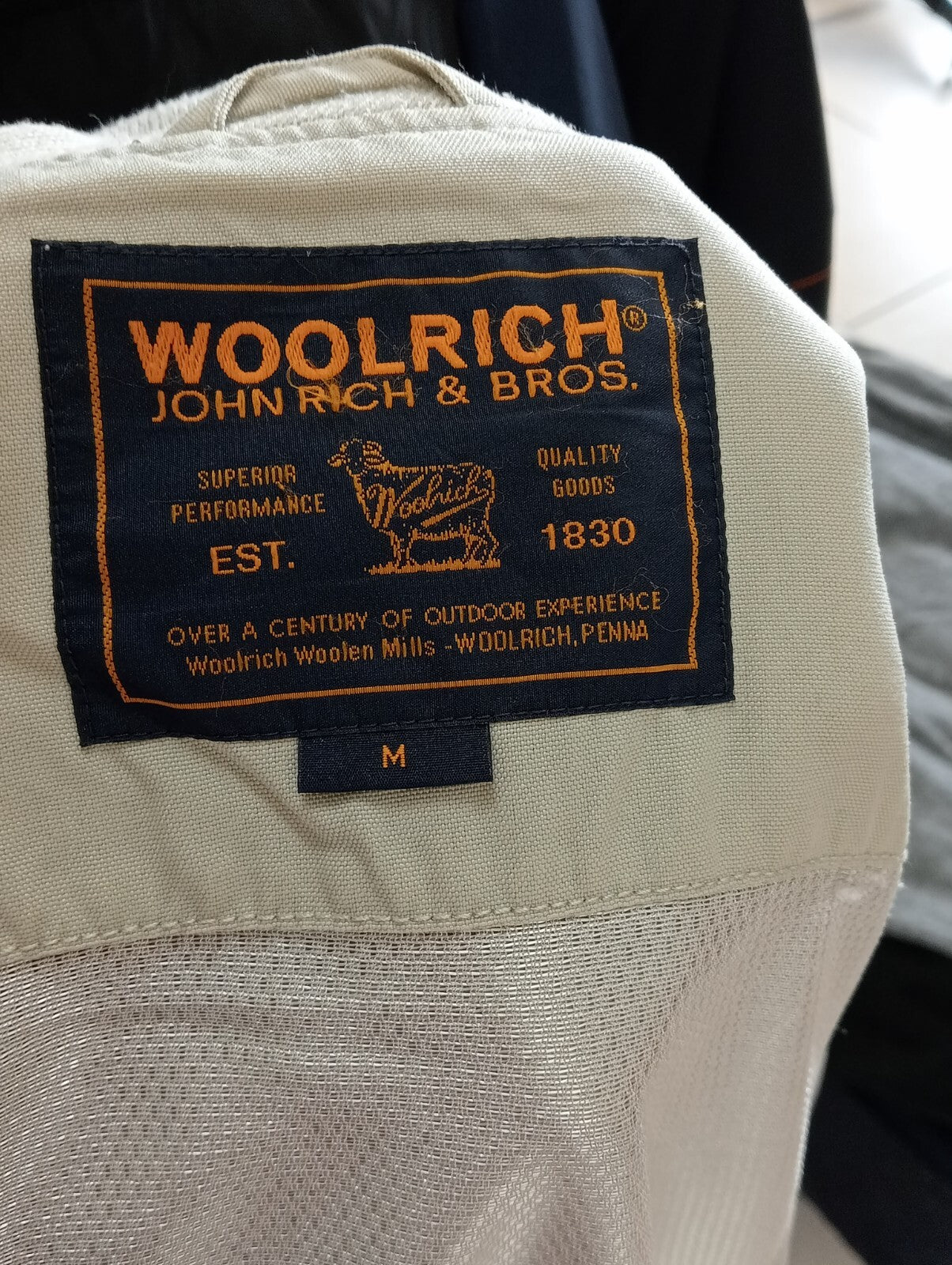 WOOLRICH GIUBBINO LEGGERO GIACCA UOMO Tg M MAN CASUAL VINTAGE JACKET
