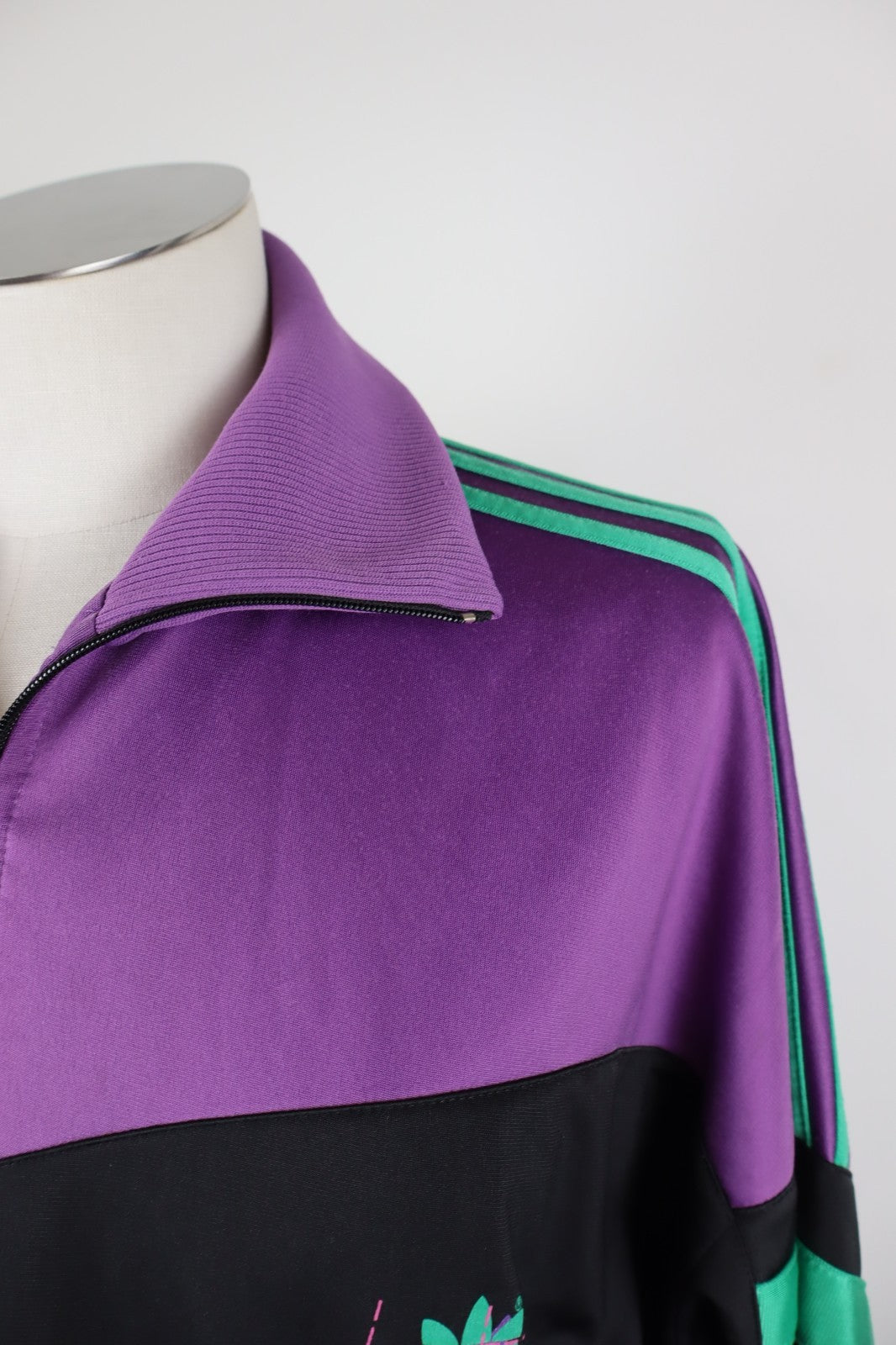 ADIDAS '80S GIACCA SPORTIVA UOMO Tg I8 MAN VINTAGE CASUAL SPORT JACKET CON ZIP