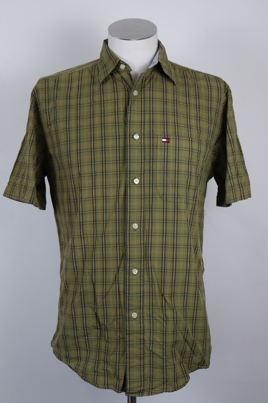 TOMMY HILFIGER CAMICIA UOMO TG. S  MAN CASUAL SHIRT VINTAGE SHIRT COTONE