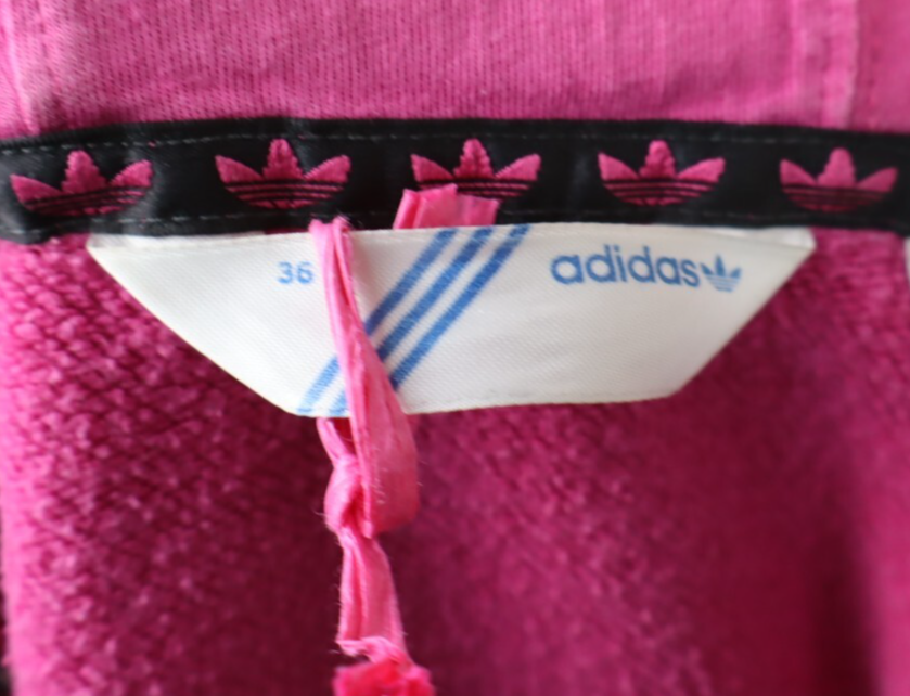 ADIDAS FELPA CAPPUCCIO E ZIP DONNA Tg 36 WOMEN CASUAL VINTAGE SPORT SWEATSHIRT