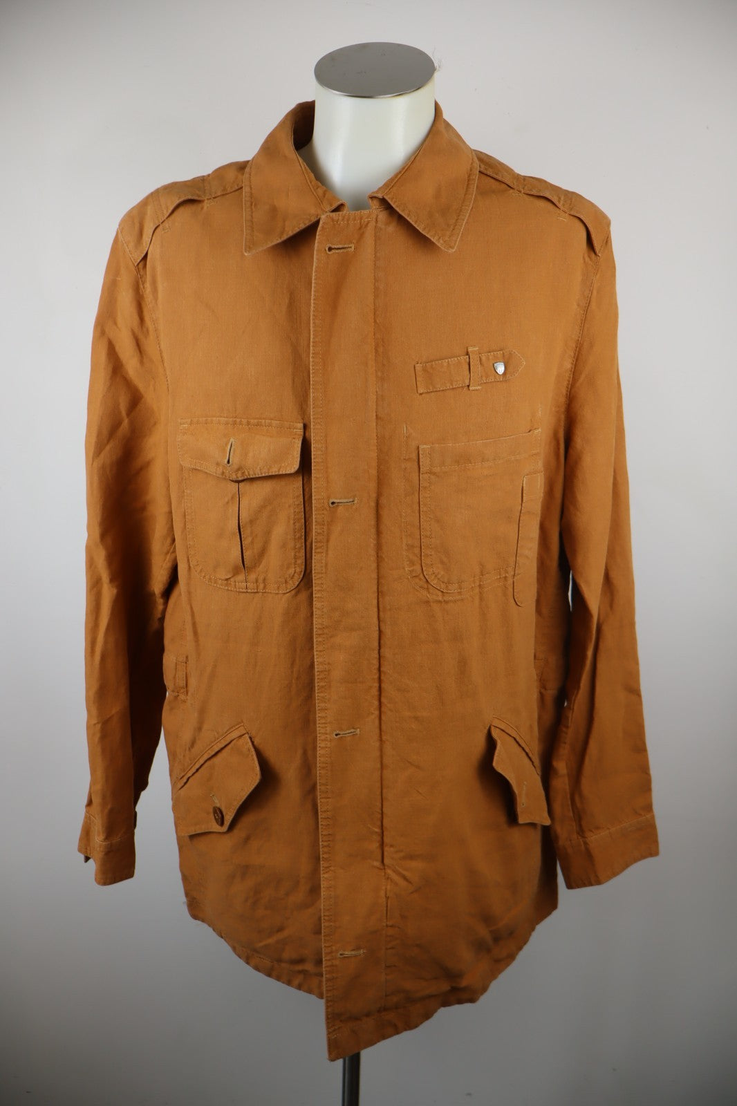 BUGATTI GIUBBINO UOMO TG 50 MAN VINTAGE CASUAL JACKET LINO FLAX