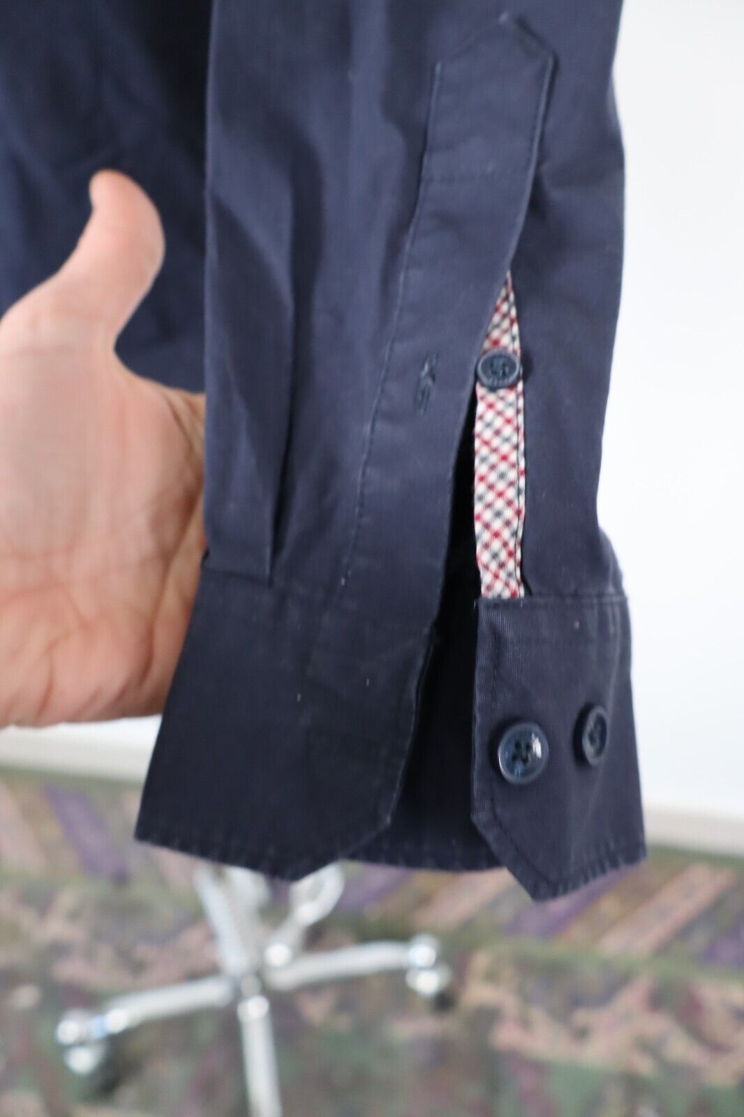 BEN SHERMAN CAMICIA UOMO TG. XS MAN CASUAL VINTAGE SHIRT COTONE