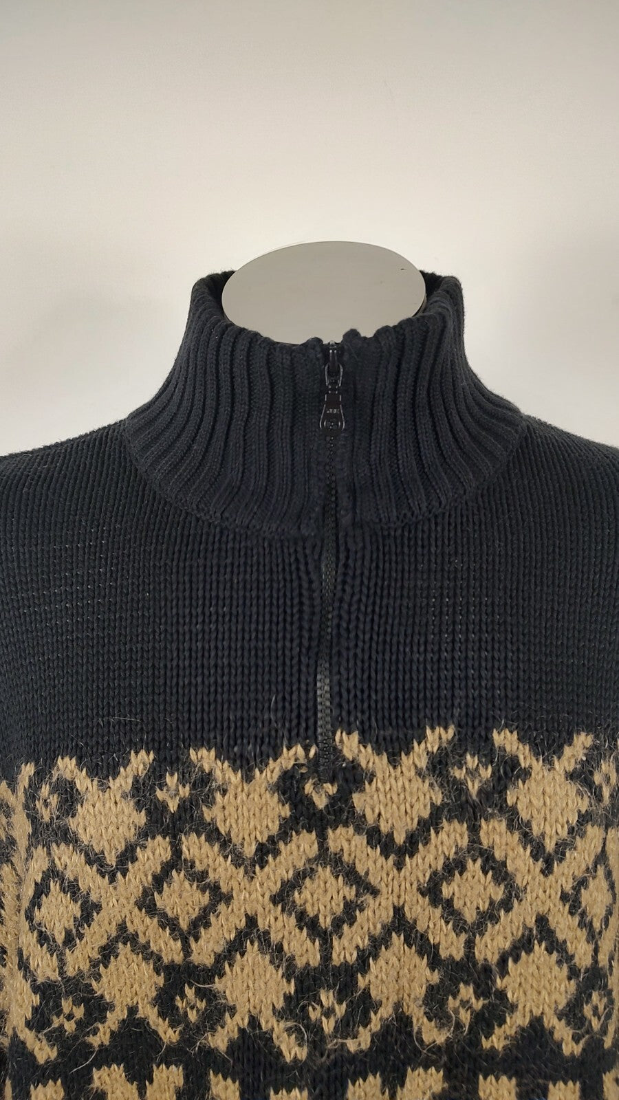 MARLBORO MAGLIONE ZIP UOMO Tg. 2XL MAN SWEATER CASUAL VINTAGE COTONE MOHAIR