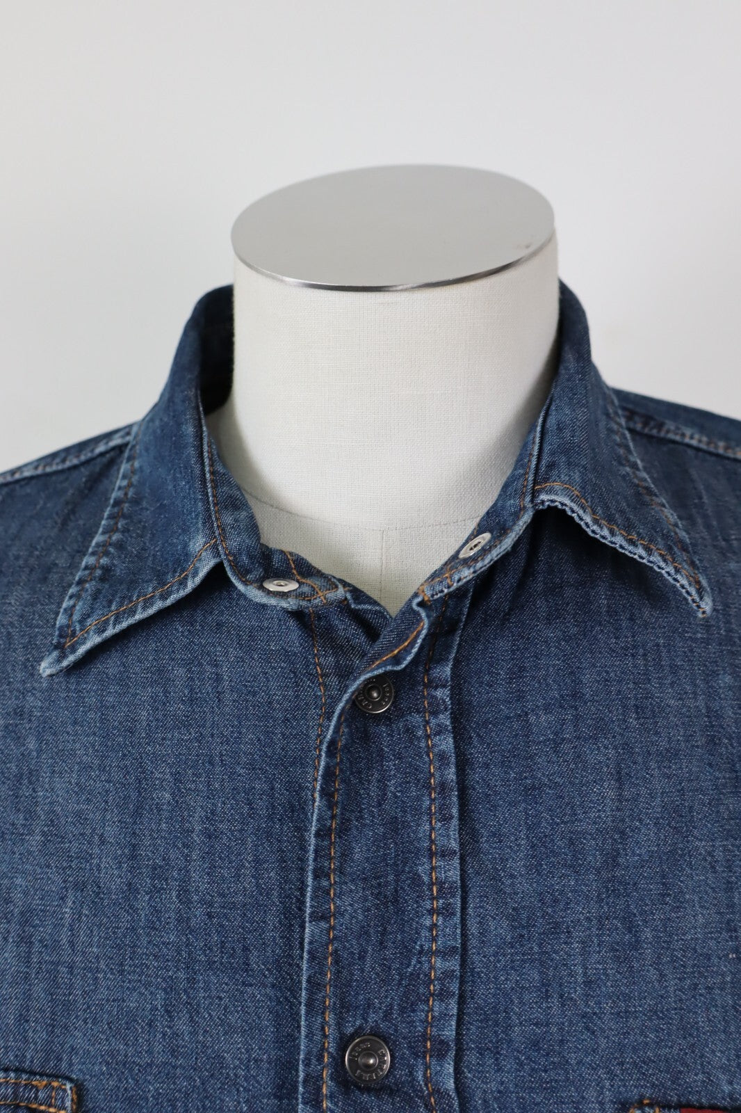 CARRERA JEANS CAMICIA UOMO TG. L  MAN CASUAL VINTAGE SHIRT COTONE DENIM