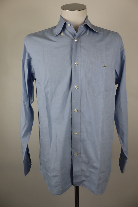 LACOSTE CAMICIA UOMO TG. 40 MAN CASUAL VINTAGE SHIRT COTONE COTTON