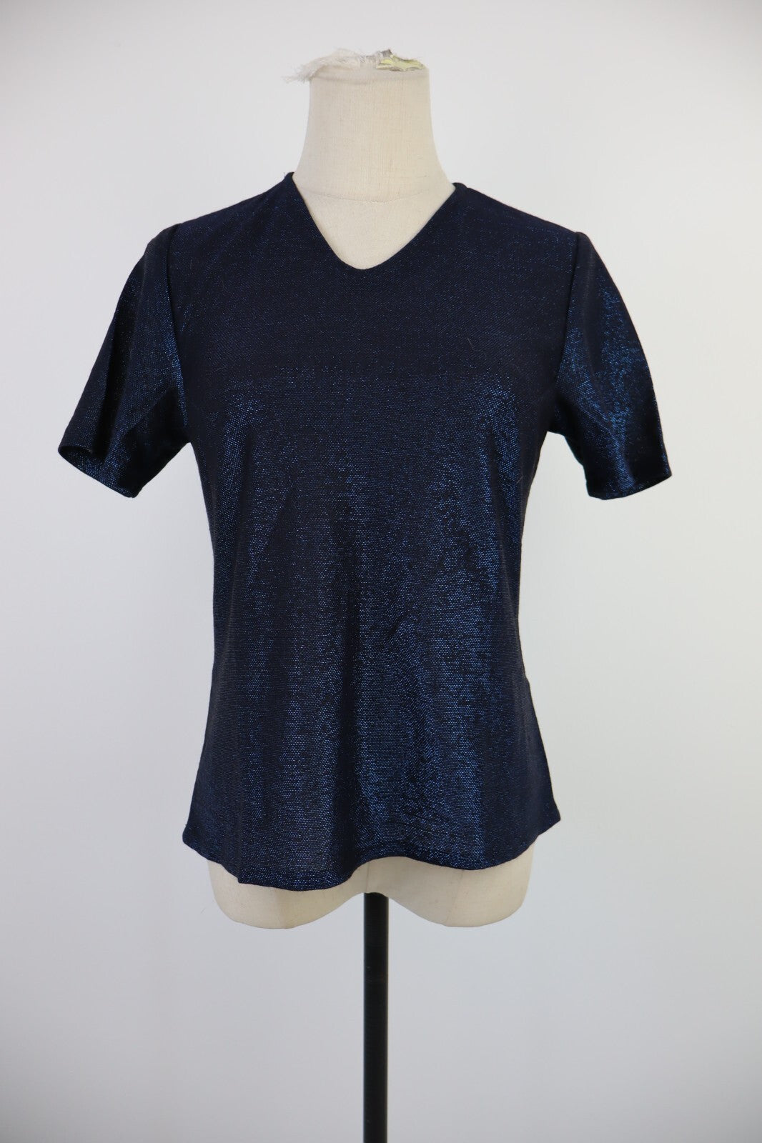 MAGLIA CROP TOP DONNA TG S WOMAN T-SHIRT LUXURY CYBER BRILLANTE VINTAGE Y2K 00'S