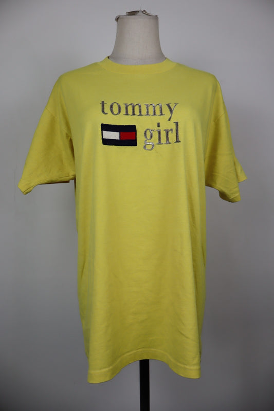 TOMMY HILFIGER MAGLIA DONNA TG. L WOMAN CASUAL VINTAGE T-SHIRT  TOP CANOTTA