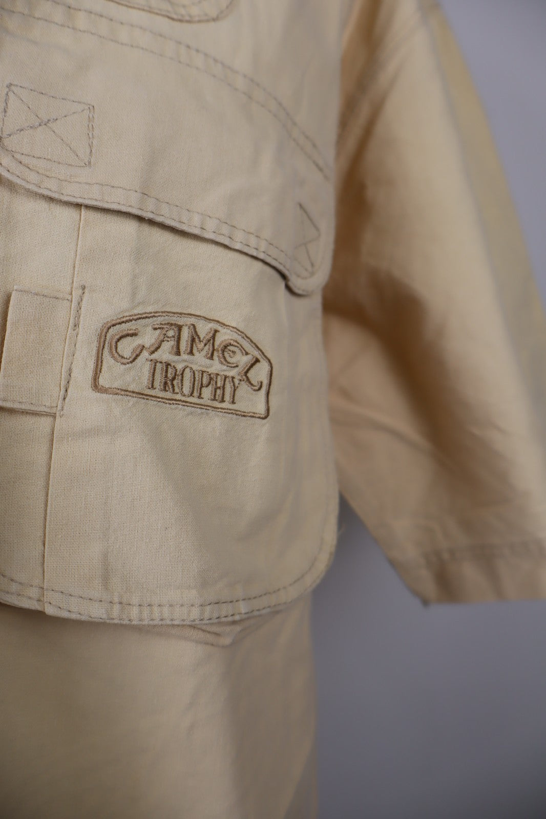 CAMEL TROPHY ADVENTURE CAMICIA UOMO COTONE TG L MAN VINTAGE COTTON SHIRT LOGO