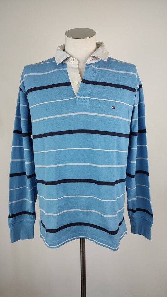 TOMMY HILFIGER MAGLIA UOMO TG L MAN POLO T-SHIRT CASUAL VINTAGE