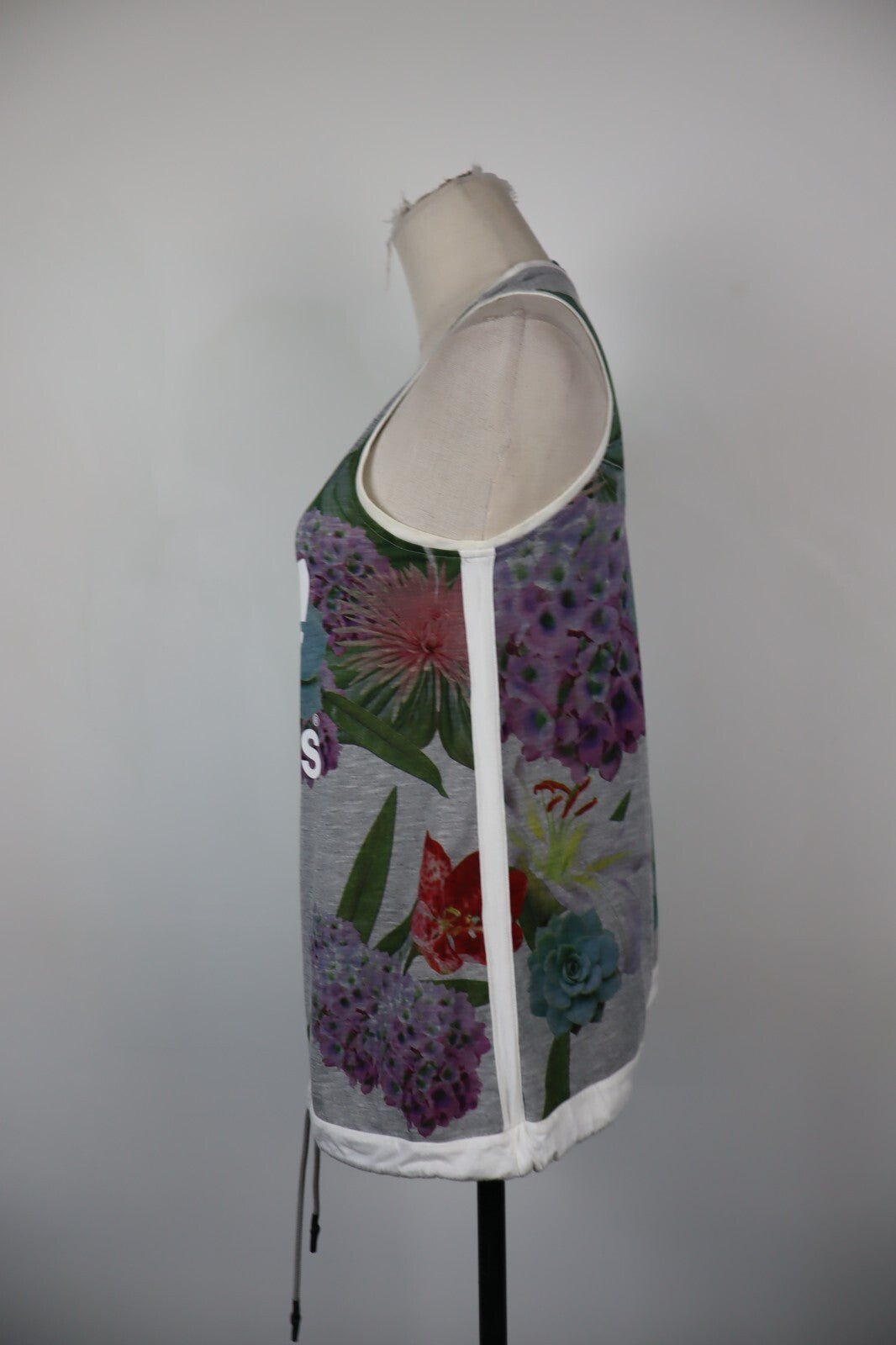 ADIDAS CANOTTA MAGLIA DONNA TG. 40 WOMAN CASUAL VINTAGE T-SHIRT TOP COTONE