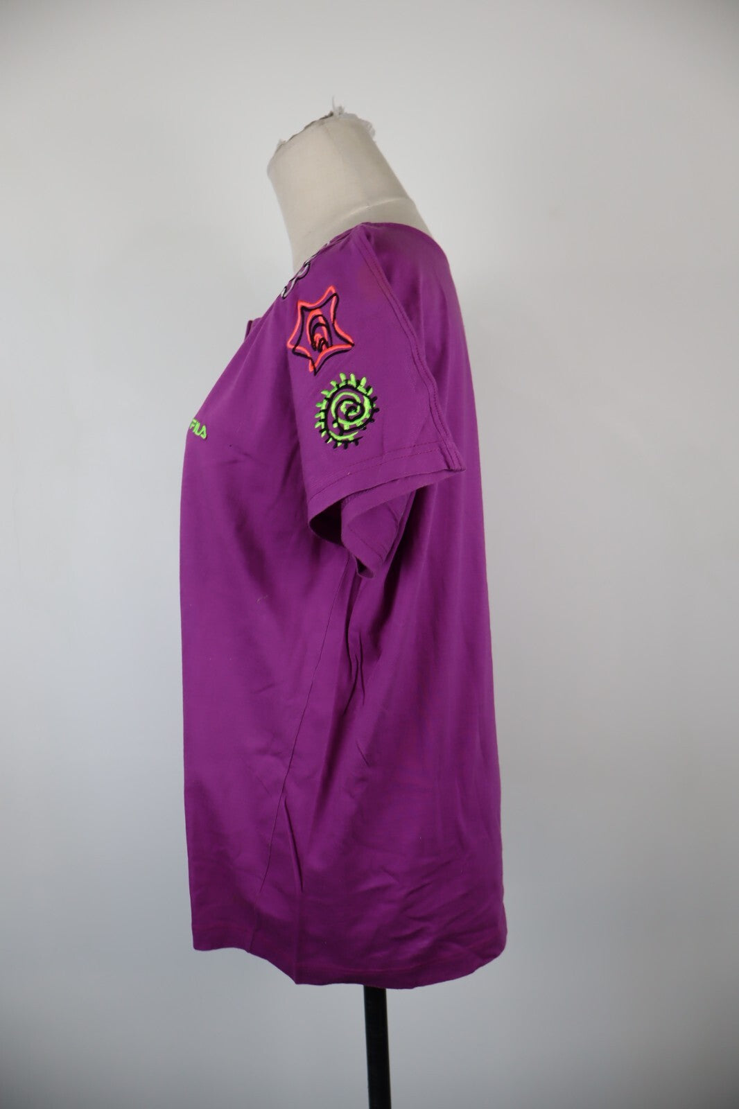 FILA MAGLIA DONNA TG. 48 WOMAN CASUAL VINTAGE T-SHIRT COTONE