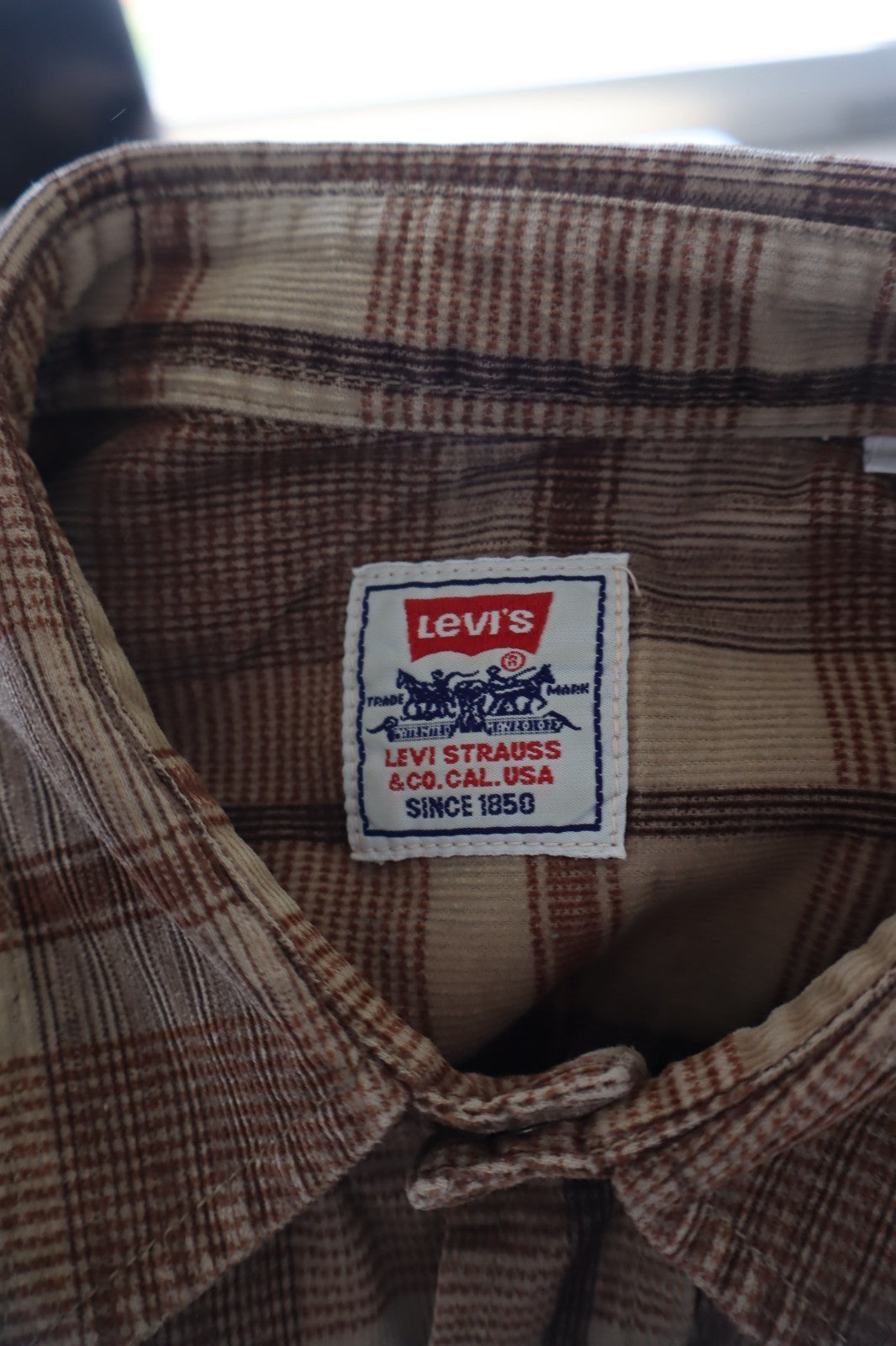 LEVI'S CAMICIA DONNA L WOMAN SHIRT CASUAL VINTAGE COTONE COTTON MANICA LUNGA