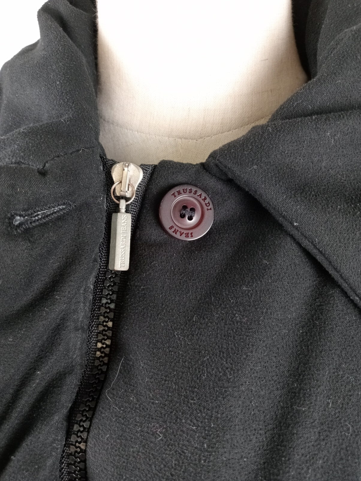 TRUSSARDI JEANS GIUBBINO DONNA Tg 42 IMBOTTITO WOMAN JACKET CASUAL VINTAGE